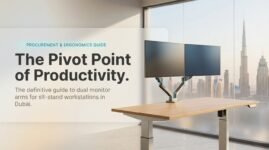 Dual Monitor Arm for Sit-Stand Desk Dubai